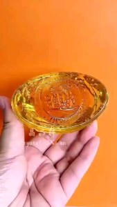 [MY🇲🇾 Ready Stock]琉璃双龙元宝 2 pcs Glass Double Dragon Ingot｜催旺财运✦事业腾飞✦镇宅化煞✦好运连连✦｜