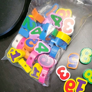 Kids Wooden Montessori Beads (80 pcs) Math Learning Toys