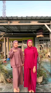 One Set 3 in 1 Setelan Plus Hijab / Rismashop26