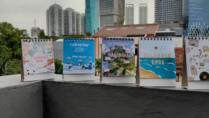 Kalender Meja Mini THN 2026 Kalender Murah Souvenir Meja portable kantor Ring spiral