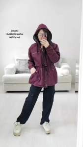 Jaket Wanita Murah Import (IMPHK31 Wine Parka 3 Warna)