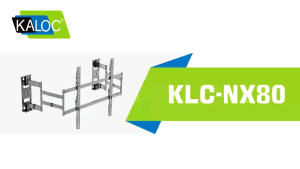 Kaloc NX80 32"-80" Split Wall Plate Corner TV Wall Mount TV Bracket up to 70kg Full Motion Corner TV Mount with Dual Articulating Arms Corner TV Bracket with Swivel Tilt Extension Max VESA 600x500mm 电视墙壁支架挂架Pemegang Dinding Tv Braket