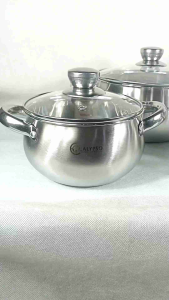 WLW888 Calypso Panci Labu 3Set Stainless Steel 3 Panci Dan 3 Tutup Kaca Panci Induksi Aman Wlw Panci Set Medium Dan Jumbo Panci Multifungsi Untuk Masakan - Lazada