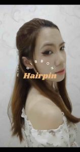 Naomi Ribbon Pearlstring Hairpin: Aksesoris Rambut Pesta yang Elegan