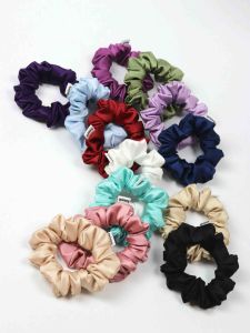 Aesmyth | CLASSIC M CHIC Handmade Airy Scrunchie – Lightweight Silk Satin Hair Tie for Women/Girls Aesthetic Gift Set INS Style