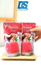 Nutrijell Puding Susu | Puding Instan Stroberi Pouch 145g