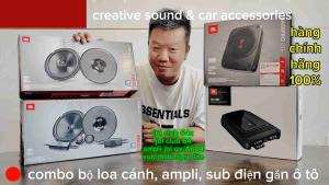 Combo bộ loa lắp ô tô jbl club 64c jbl club 64 ampli jbl gx-a604 & sub điện jbl baspro lite