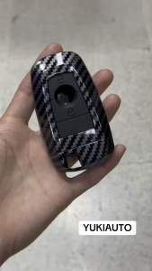 Carbon Key Case FD8 ตรงรุ่น FORD EVEREST RANGER 2018-2025 เคสเคฟล่าดำเงา (พร้อมพวงกุญแจ)