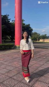 ผ้าฝ้ายผ้าถุงยังไม่ได้ตัดเย็บ ผ้าถุงล้านนา