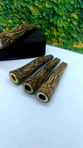 Cangklong Once pipa kayu Liwung hitam model segi delapan 7cm C277