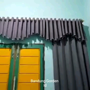 1 Set Hordeng Jendela Pintu Tengah Gorden Poni Pisah Lebar 3 Meter Tinggi 250 cm Bahan Kain Blackout Import