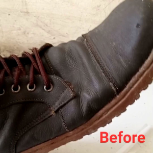 Semir Sepatu Kulit Netral / semir cair 150ml Gratis kuas