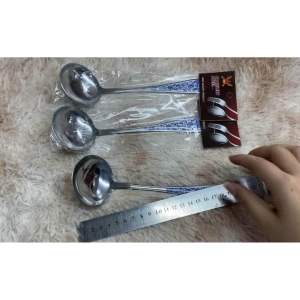 ช้อนตักแกง ช้อนซูป ช้อนกลางขนาดใหญ่ ด้ามลาย สวยงาม ไทย