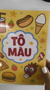 Sách tô màu sáng tạo cho bé (chủ đề các món ăn)