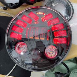 Daymaker 19 LED 7 inch Dus Hitam polos import 75 watt ninja megapro tiger scorpio king