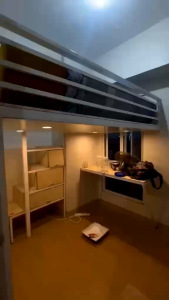 LOFTBED W/ CABINET STAIRS OR OPEN SHELVES