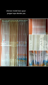 gorden vitrase daleman gorden gorden siang Tirai tiray pintu jendela minimalis