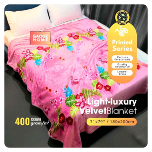 Luxury Printing Milk Velvet Plush Blanket for Bed and Sofa Cover Multiple Functions Floral Design Collection Gaoge CRYSTAL