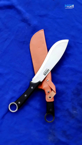 Pisau dapur survival hiking dan perkebunan bahan baja 3CR13 berkualitas tinggi tahan karat tajam