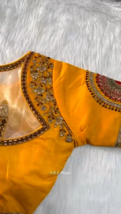 PRE-ORDER NEW DESIGN READYMADE SAREE BLOUSE SHAADI ~ SIZE 38 - CAN ALTER UPTO 42 - ETA : APPROX 14 DAYS FROM INDIA