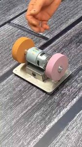 Máy mài đá 2 đầu mini Máy đánh bóng Máy mài dao kéo đa năng điều chỉnh tốc độ 2 chế độ