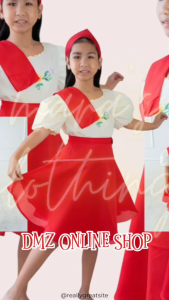 Maharlika Red Kimona Set for Kids | Filipiniana Heritage Outfit