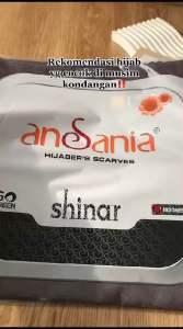 Shinar Glamour Ansania Square - Jilbab Hijab Kerudung Segiempat Sinar glamor