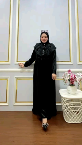 Gamis Sabrina Cavalli Import Bahan Tebal