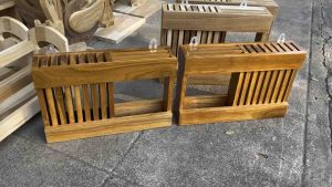 ที่เสียบมีด/กล่องใส่มีด/ที่เสียบมีดไม้สัก