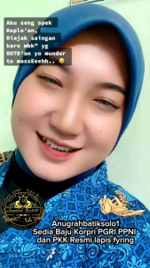 Kemeja Korpri Resmi wanita dan pria bahan katun C40S berlapis furing