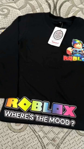KFS 100 Atasan Anak Baju Kaos Roblox Anak Perempuan Lengan Panjang Katun 30s  Usia 1-10 Tahun