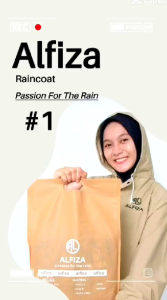 Jas Hujan Alfiza Best Quality PVC 025 Tebal Elastis