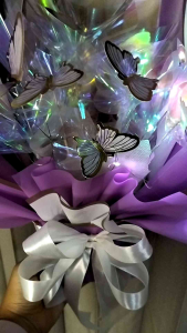 Ready buket wisuda/Buket kupu kupu LED/ buket butterfly 10 pcs