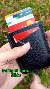 [DSS 01] Dompet Kartu Pria RFID Protect Bahan Kulit PU Leather Premium BWS