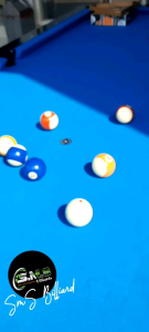 Billiard Biliar Bilyar Pooltable 8ft 8feet Alas Meja Batu Marmer Tebal Bonus Komplit