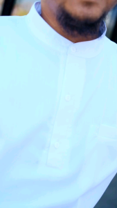 Baju Koko Atasan Pria Dewasa Muslim Warna Putih Polos Lengan Pendek Katun Toyobo Pakistan Keren