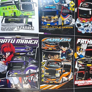 STIKER BUS BASURI ISI 36 KOTAK /STIKER BUS BASURI/STIKER BUS VIRAL