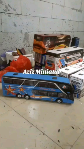 Miniatur bus terbaru PO.NUSANTARA CONGQUEROR double decker