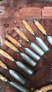 WOOD CHISEL สิ่วเล็บมือ นิ้วครึ่ง 1-1/2 สิ่วรุ่นเก่า ของเช็คโกสโลวาเกีย SSS เครื่องมือแกะสลัก สิ่วโค้ง เครื่องมือช่างไม้