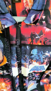 Kemeja Pria/Wanita Lengan Pendek/SPOON/Motif Star Wars