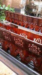 PROMO!! PRODUK ORIGINAL Rekal Al-Quran Tempat Baca Al Quran Meja Lipat Asli Jepara Motif Iqro & Bunga Kualitas Premium Finishing Gloss