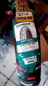 Kingland king Tiger 80/90-14 Ban Luar TUBELESS RING 14 Motor Matic
