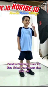 Setelan Olahraga TK/PAUD PENDEK CELANA PENDEK / STELAN SENAM ANAK/SERAGAMAN