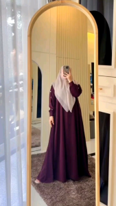 KIARA DRESS GAMIS WANITA BUSUI MODEL TERBARU - Dress Wanita Kekinian Simple Model Mewah Murah Busui Friendly Bahan Pokka Satin Premium