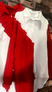 BAJU KEMERDEKAAN MERAH PUTIH/KEMEJA PEREMPUAN 17 AGUSTUS MERAH PUTIH BAHAN COTTON /BAJU MERAH PUTIH/ATASAN KEMEJA MERAH PUTIH SIZE SMLXL-JUMBOXXL