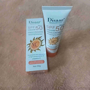 [Ready Stock] Beauty Skincare SPF 50PA++ Vitamin C Moisturizing Sunscreen Cream Sunblock Cream 50g