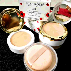 MISS_ROSE_Professional 3D Pearl Whitening Compact & Loose PowderAvailable 3 (3 in 1)