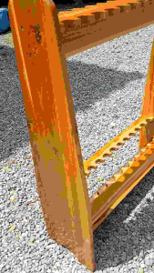 ที่เก็บคันเบ็ดไม้สักขนาด26ช่อง งานทำสีเคลือบ(แบบถอดประกอบ)