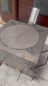 Bếp vuông kích thước 25x27 chống đen nồikèm ống khói