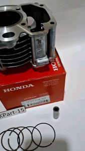 Blok Seher Komplit (KVB) Isi Piston Kit Honda Vario 110 Karbu/OldVario 110 Techno Free Topset+Lem Ori